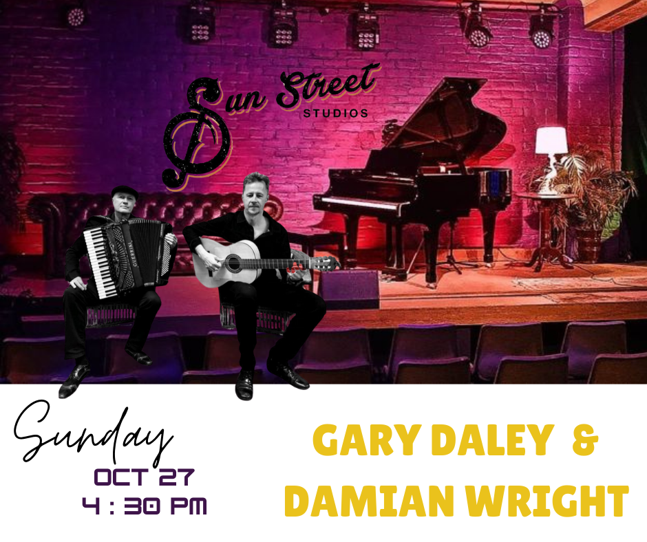 Gary Daley & Damian Wright – Fine Music in Maitland – 27th October